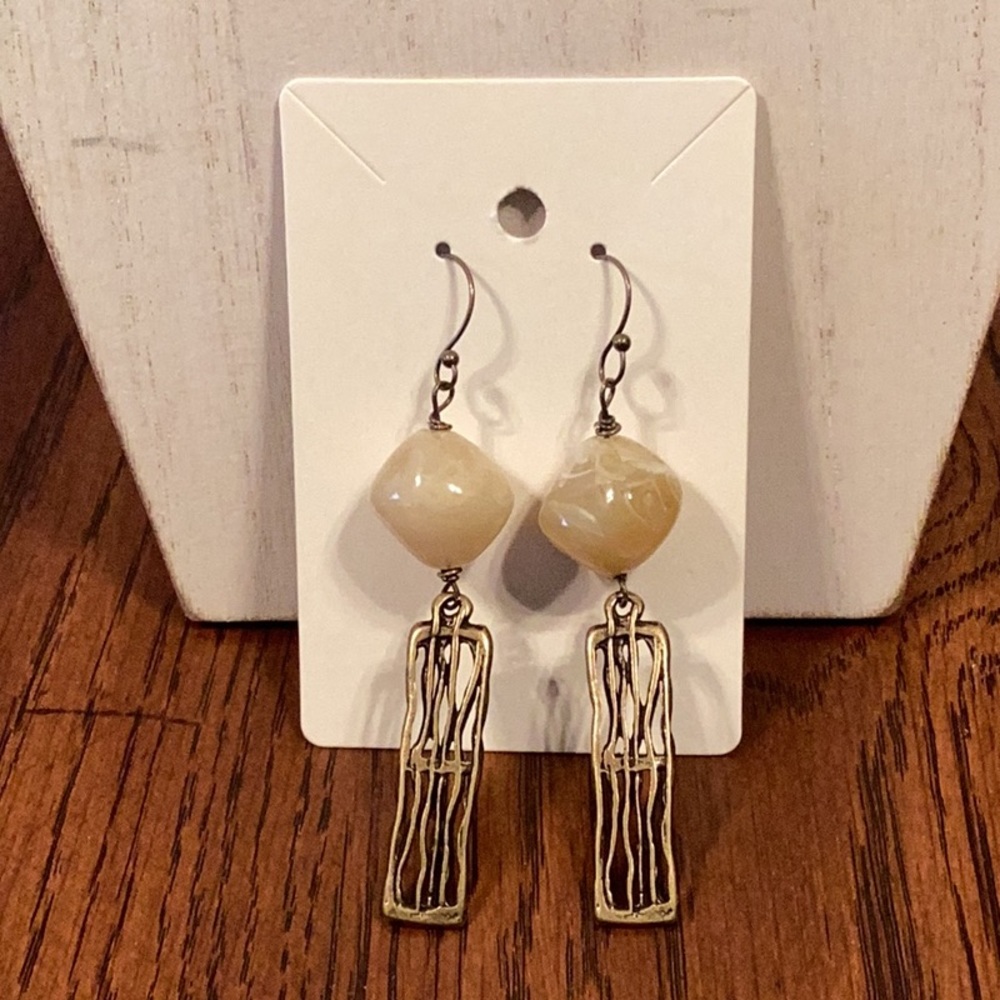 Antique Bronze Drop Earrings